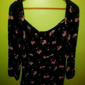 New H&M Off-the-shoulder floral dress